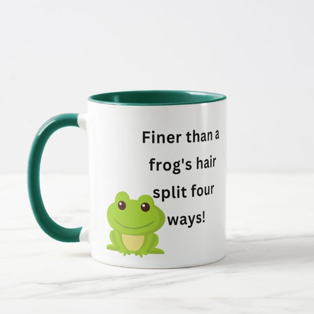 Feiner als die Haare eines Frosches spalteten sich Tasse (Links)