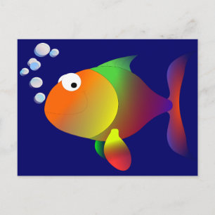 Feiner glücklicher Fisch Postkarte