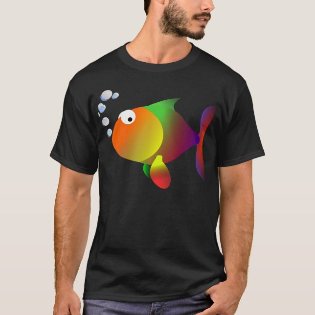 Feiner glücklicher Fisch T-Shirt (Vorderseite)