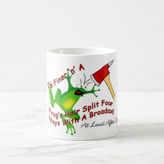 Feiner "n" das Haar eines Frosches Kaffeetasse