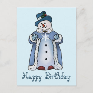 Feiner Schneemann Postkarte