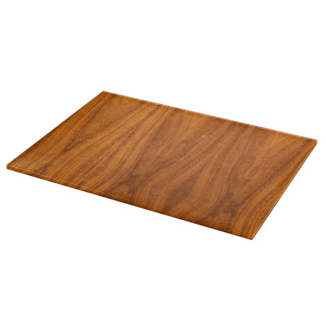 Feiner Teakholz-Furnier-Blattdruck Schneidebrett (Ecke)