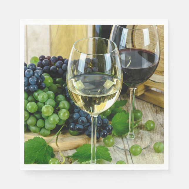 Feiner Wein, bis zur Perfektion gealtert Serviette (Vorderseite)