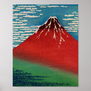 Feiner Wind Kleiner Morgen Vintage japanische Kuns Poster
