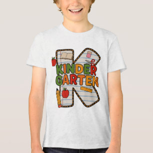**Feines Jersey-T-Shirt für Kinder Tri-Blend Shirt