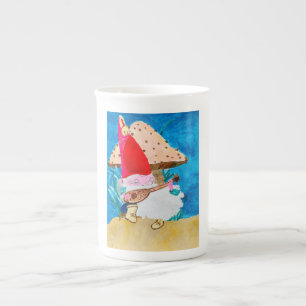 Feines Kaffeetasse aus Porzellan - skurriles "Shru Prozellantasse