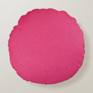 Feines Luxus rosa Tuch Textur. Rundes Kissen