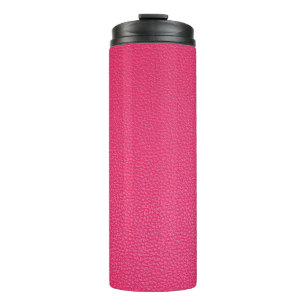 Feines Luxus rosa Tuch Textur. Thermosbecher
