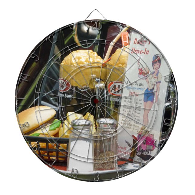 Feinfärbung Dartscheibe (vorne)