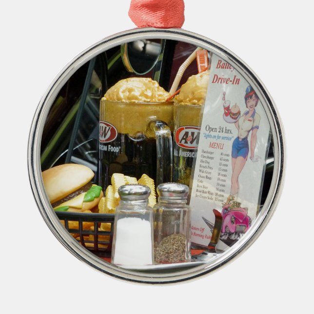 Feinfärbung Silbernes Ornament (Vorne)