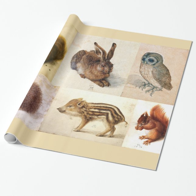 FEINKUNSTSAMMLUNG / Tierzeichnungen Geschenkpapier (Ungerollt)