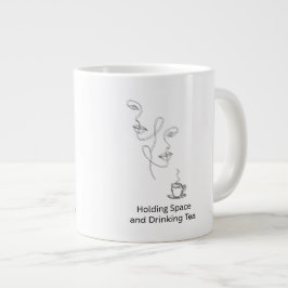 Feinlinienstil-Jumbo-Therapie-Tee-Mug Jumbo-Tasse
