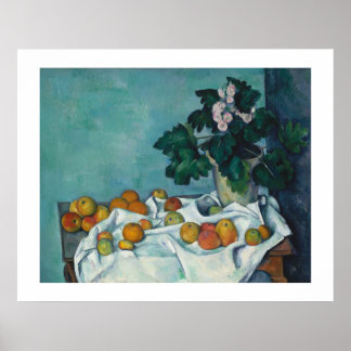 Feinmalerei Paul Cezanne Stillleben Poster