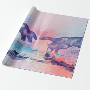 Feinmalerei, surrealistische handgemalte Hände Geschenkpapier