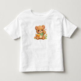 Feinripp-T-Shirt für Kinder | Märchenbär beim Lese Kleinkind T-shirt