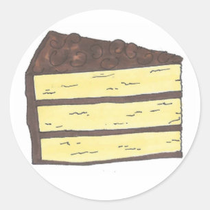 Feinschmecker aus Kuchenschokolade Runder Aufkleber