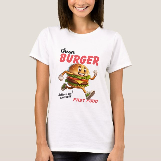 Feinschmecker-Geschenk | Funny Burger Shirt | Hamb (Vorderseite)