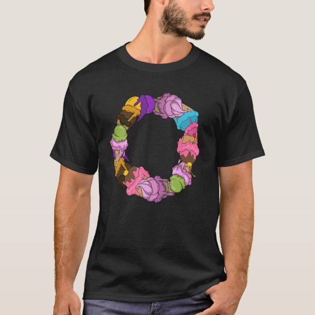 Feinschmecker Ice Creme Cone Sommerliche Desserts  T-Shirt (Vorderseite)