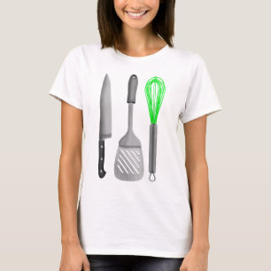Feinschmecker Kitchen Untensivmuster T-Shirt