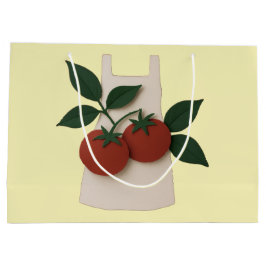Feinschmecker Liebhaber — Schürze und Tomaten Große Geschenktüte