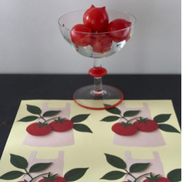 Feinschmecker Lovers Packpapier — Schürze und Toma Geschenkpapier Set