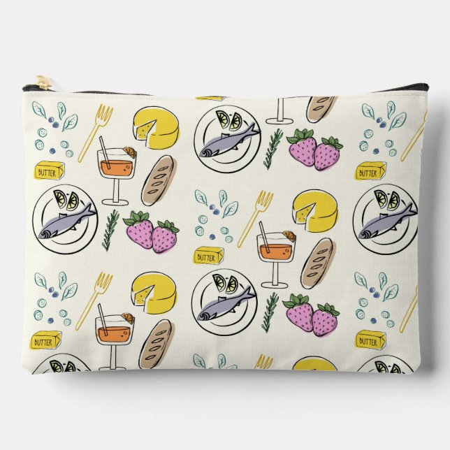 Feinschmecker Minimalistisch Zubehörtasche (Vorderseite)