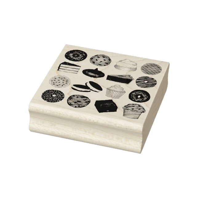 Feinschmecker mit Backwaren Muffin Cake Whoopie Pi Gummistempel (Stempel)