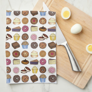 Feinschmecker mit Backwaren Muffin Cake Whoopie Pi Handtuch