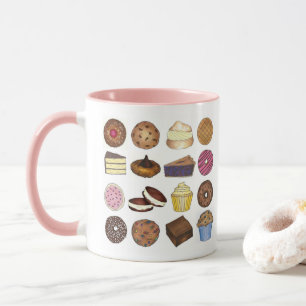 Feinschmecker mit Backwaren Muffin Cake Whoopie Pi Tasse