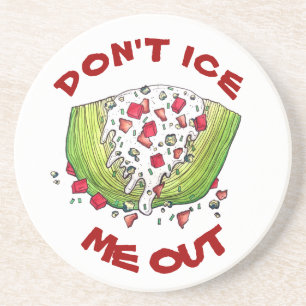FEIS MIR NICHT AUS Funny Iceberg Lettuce Wedge Sal Getränkeuntersetzer
