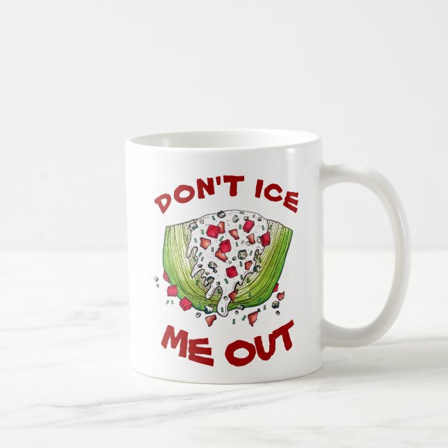 FEIS MIR NICHT AUS Funny Iceberg Lettuce Wedge Sal Kaffeetasse (Rechts)
