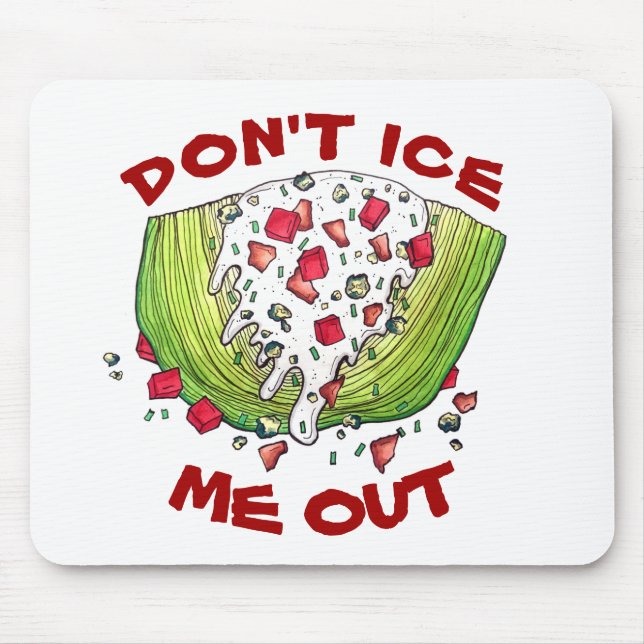 FEIS MIR NICHT AUS Funny Iceberg Lettuce Wedge Sal Mousepad (Vorne)