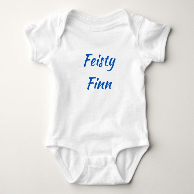 Feisty Finn Finland Baby One-Piece Strampler (Vorderseite)