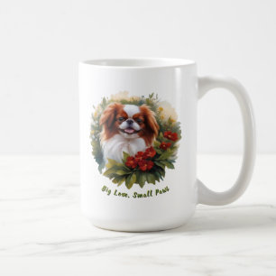 Feisty Little Red & White Japanisches Kinin Kaffeetasse