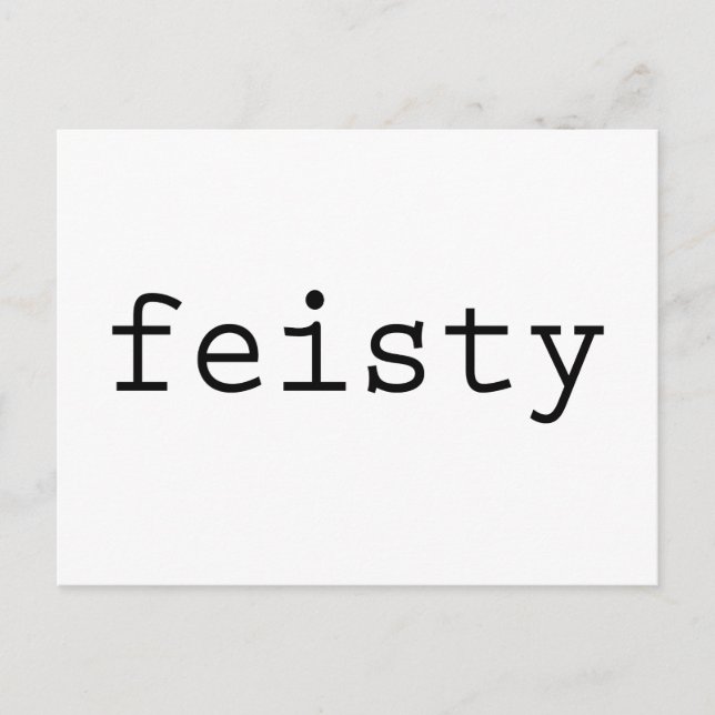 Feisty Postcard Postkarte (Vorderseite)
