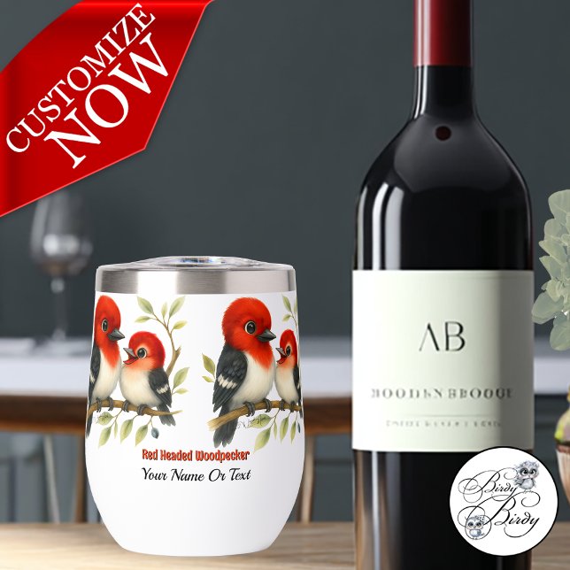 Feisty Red-kopfender Woodpecker (Von Creator hochgeladen)