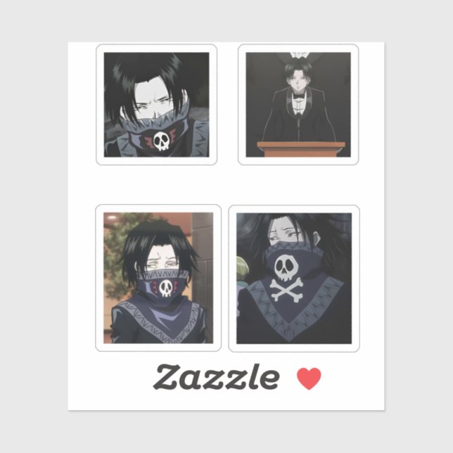 feitan portor hunter x hunter anime sticker pack (Feuille)