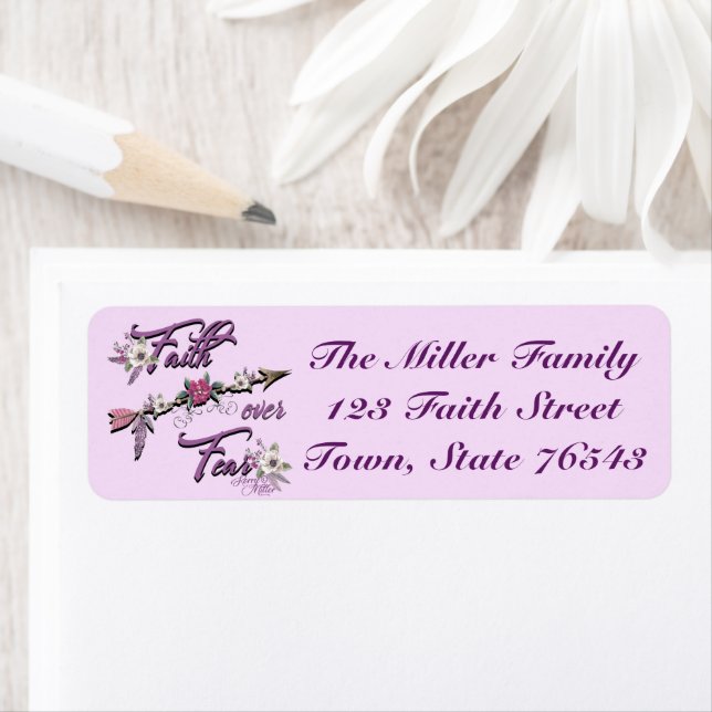 Feith over Feest Return Address Label (Insitu)