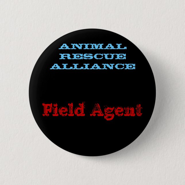 Feld-Agent, TIERrettungs-BÜNDNIS Button (Vorderseite)