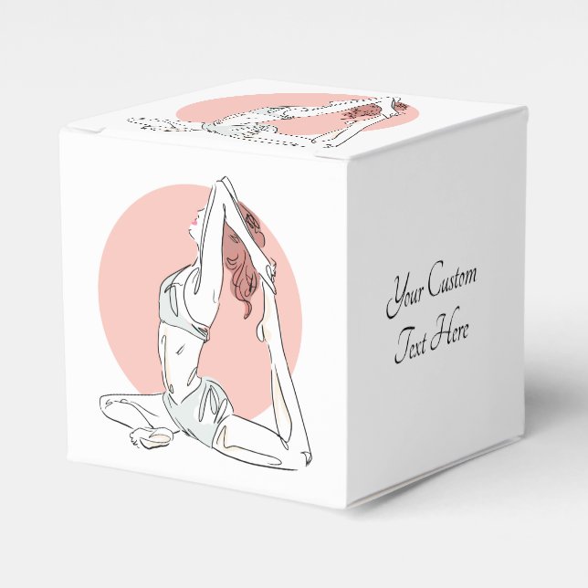 Feld "Benutzerdefinierter Text" Yoga "Gefälligkeit Geschenkschachtel (Vorderseite)