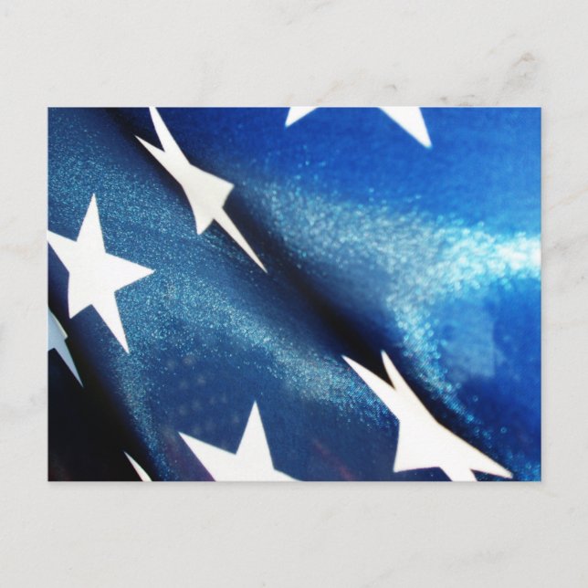 Feld Blau (1) Postkarte (Vorderseite)