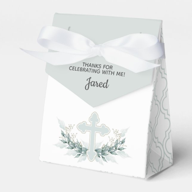 Feld "Blaues Kreuz" des Gastgeschenks "Quatrefolie Geschenkschachtel (Vorderseite)