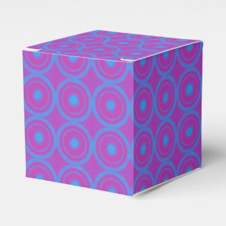 Feld "Blaues und Lila geometrisches Gastgeschenk" Geschenkschachtel