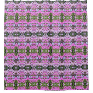 Feld-Blume Ikat 3 Duschvorhang