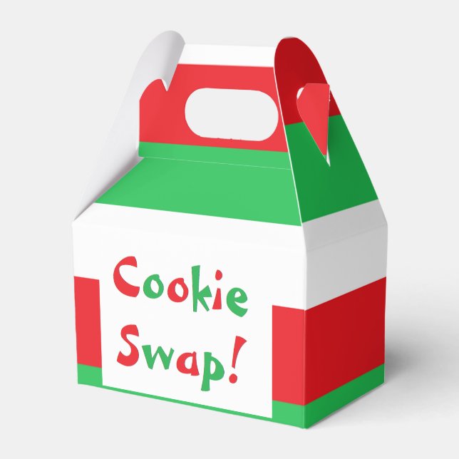 Feld "Cookie Swap" Geschenkschachtel (Vorderseite)
