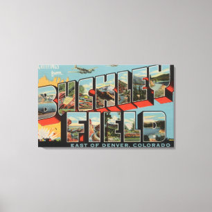 Feld Denvers, Colorado - Buckley Leinwanddruck