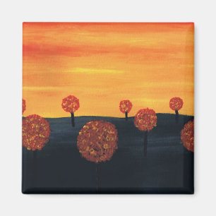 Feld der Bäume Magnet