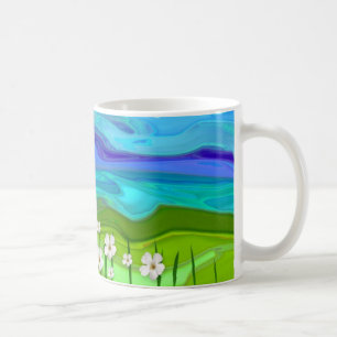 Feld der Blumen Kaffeetasse