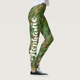Feld der Blumen, personalisierter Name Leggings