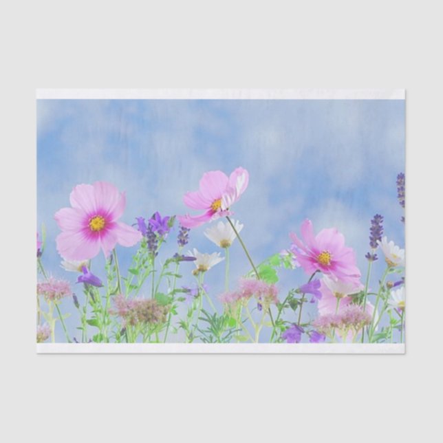Feld der Blumen Seidenpapier (Vorderseite)